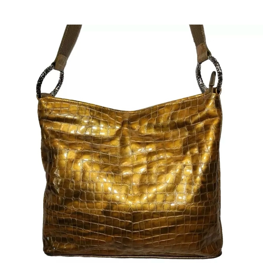 Brighton Gold Patent Leather First Edition Cher Purse